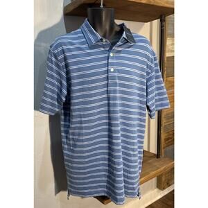 Dunning Golf Men’s Shirt Size‎ Large Blue And Light Blue NWT